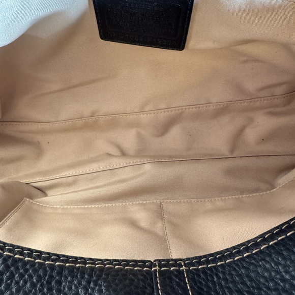 Vintage Coach Chelsea Black Pebbled Leather Satchel - Picture 9 of 10